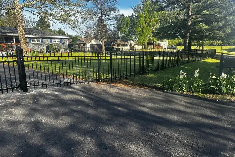 Ornamental metal pool-style fence installed in Oklahoma City